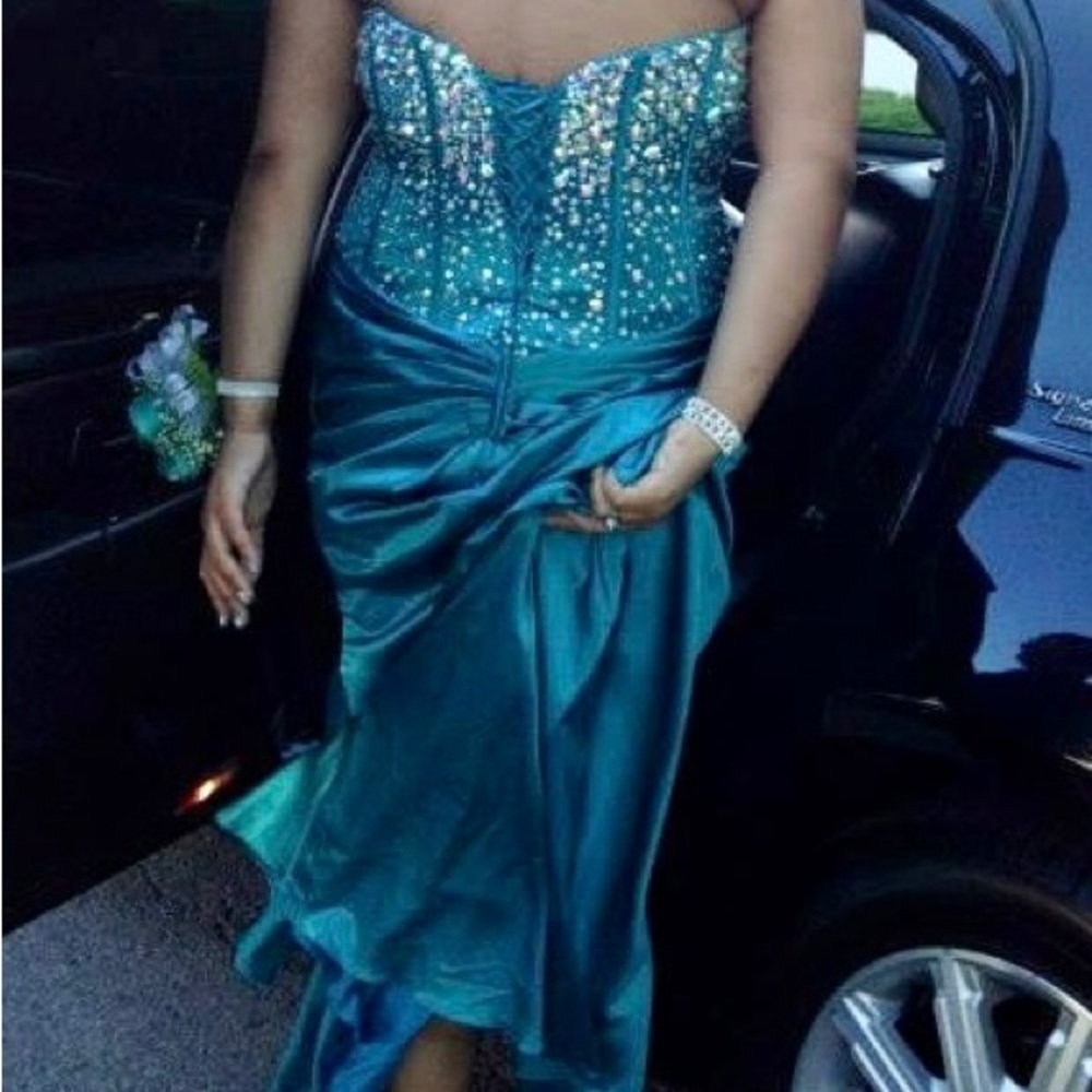 Size 18- Teal Prom Dress